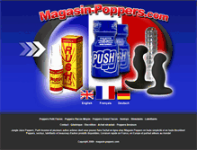 Tablet Screenshot of magasin-poppers.com